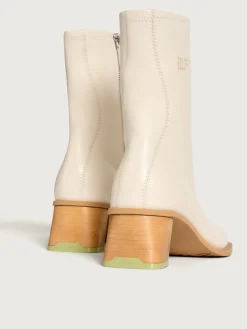 New DATE OFF WHITE STIEFELETTE MIT ABSATZ Damen Stiefel Und Stiefeletten