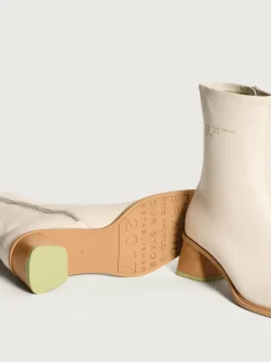 New DATE OFF WHITE STIEFELETTE MIT ABSATZ Damen Stiefel Und Stiefeletten