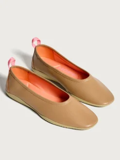 Online GARNIER BALLERINA TAUPE Damen Flacher Schuh