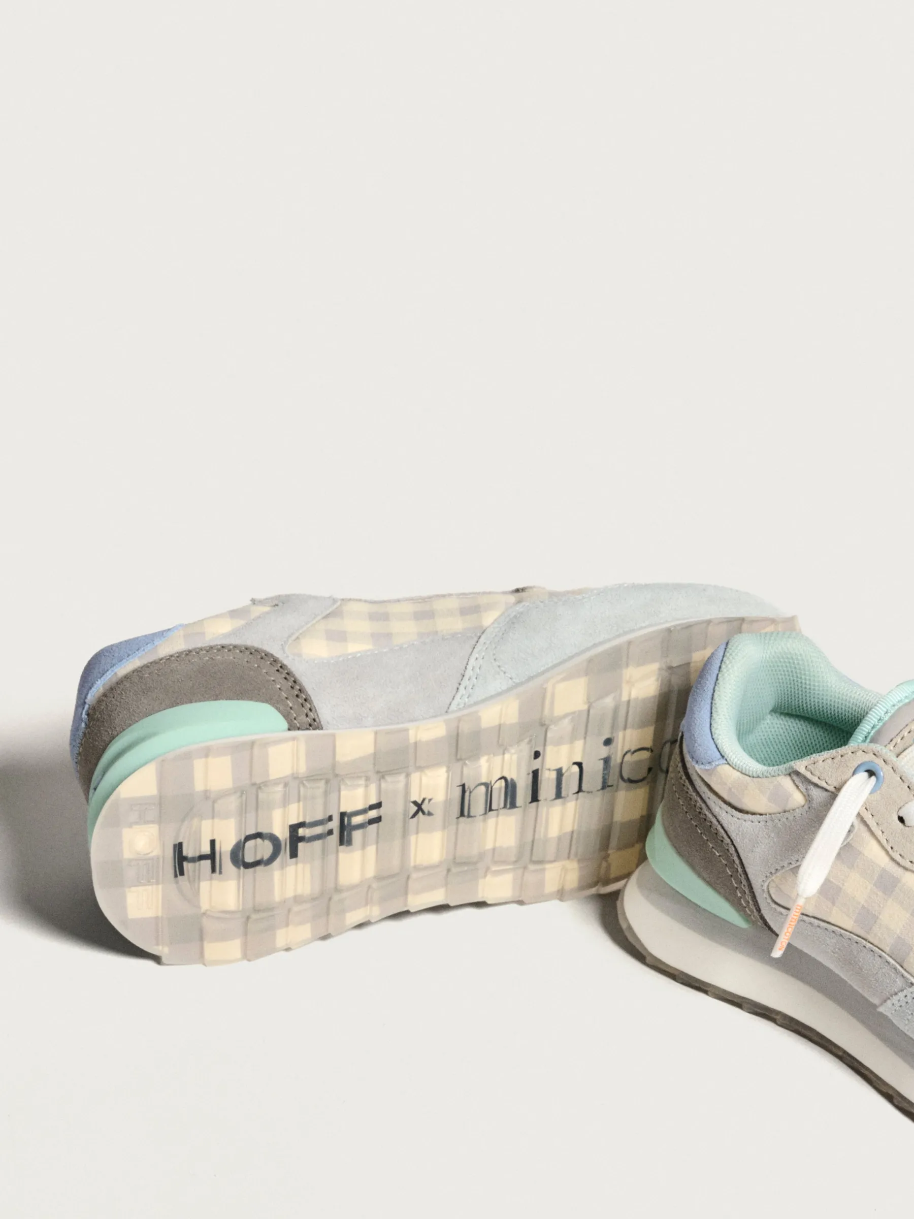 Outlet X MINICOTON MINI VICHY BLUE Sneakers