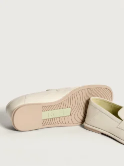 Discount MOKASSIN APOLLO OFF WHITE Damen Flacher Schuh