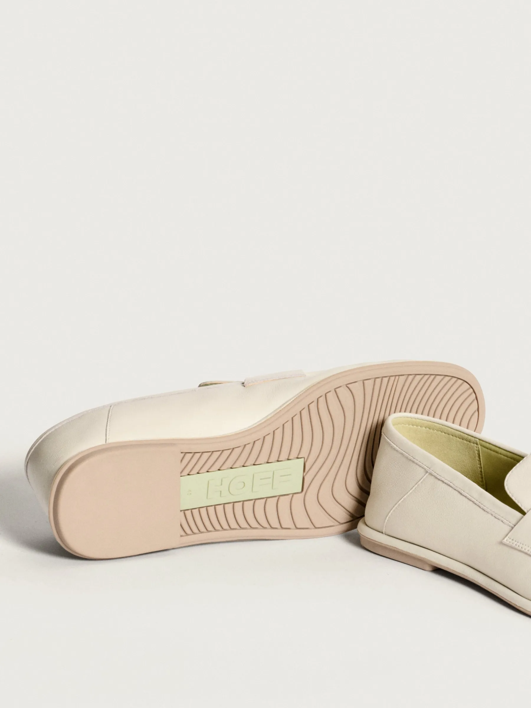 Discount MOKASSIN APOLLO OFF WHITE Damen Flacher Schuh