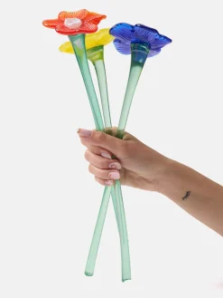 Discount MOUTHBLOWN CRYSTAL FLOWER YELLOW Damen/Herren Deko|Deko