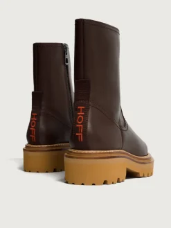 Hot OFFICE BRAUN LEDERSTIEFEL Damen Stiefel Und Stiefeletten