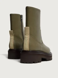 OFFICE GRÜNER LEDERSTIEFEL Damen Stiefel Und Stiefeletten